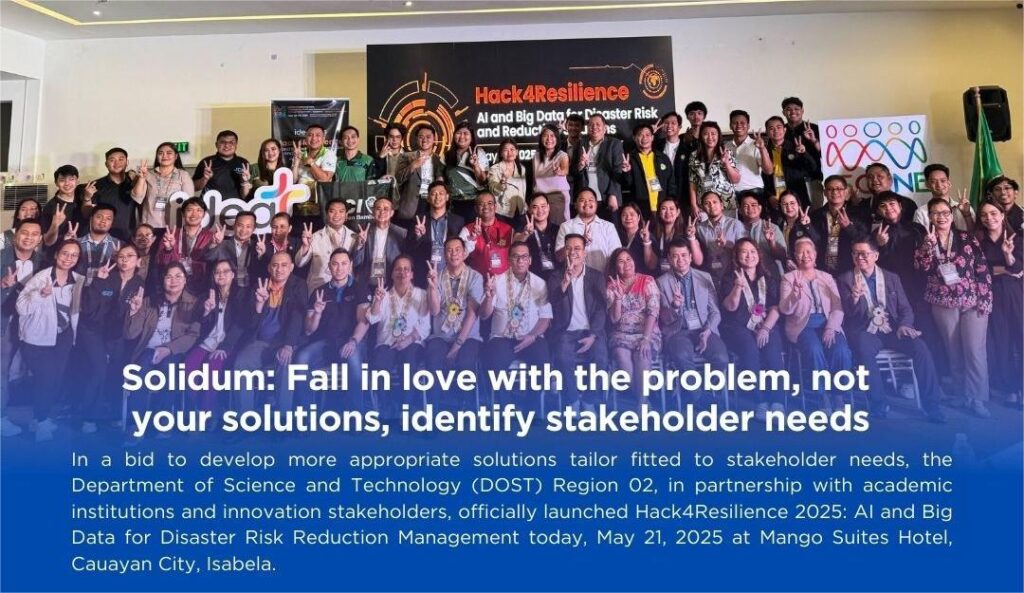 SOLIDUM: FALL IN LOVE WITH THE PROBLEM, NOT YOUR SOLUTIONS, IDENTIFY STAKEHOLDER NEEDS