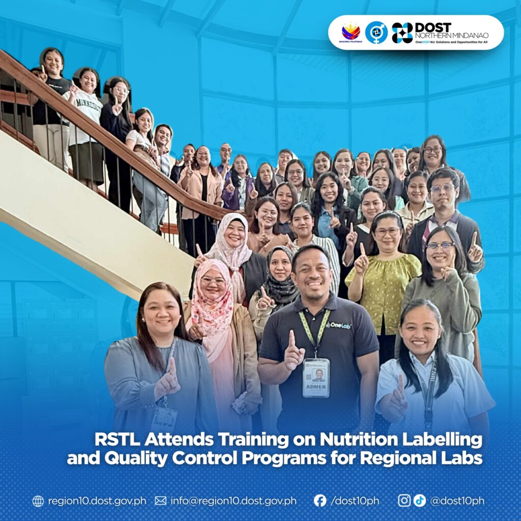 RSTL ATTENDS TRAINING ON NUTRITION LABELLING AND QUALITY CONTROL PROGRAMS FOR REGIONAL LABS