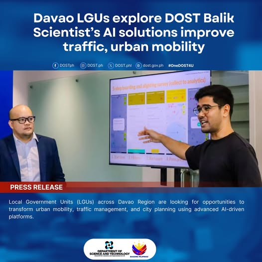 DAVAO LGUS EXPLORE DOST BALIK SCIENTIST’S AI SOLUTION IMPROVE TRAFFIC, URBAN MOBILITY
