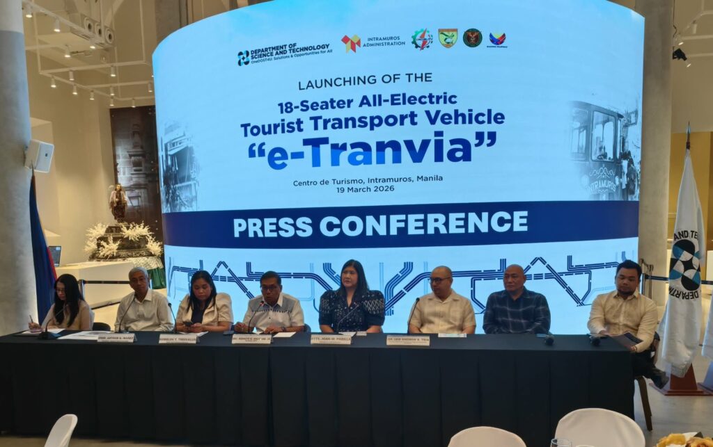 DOST, INTRAMUROS LAUNCH PH-MADE ELECTRIC ‘E-TRANVIA’ FOR HERITAGE TOURISM